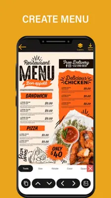 Menu Maker android App screenshot 6